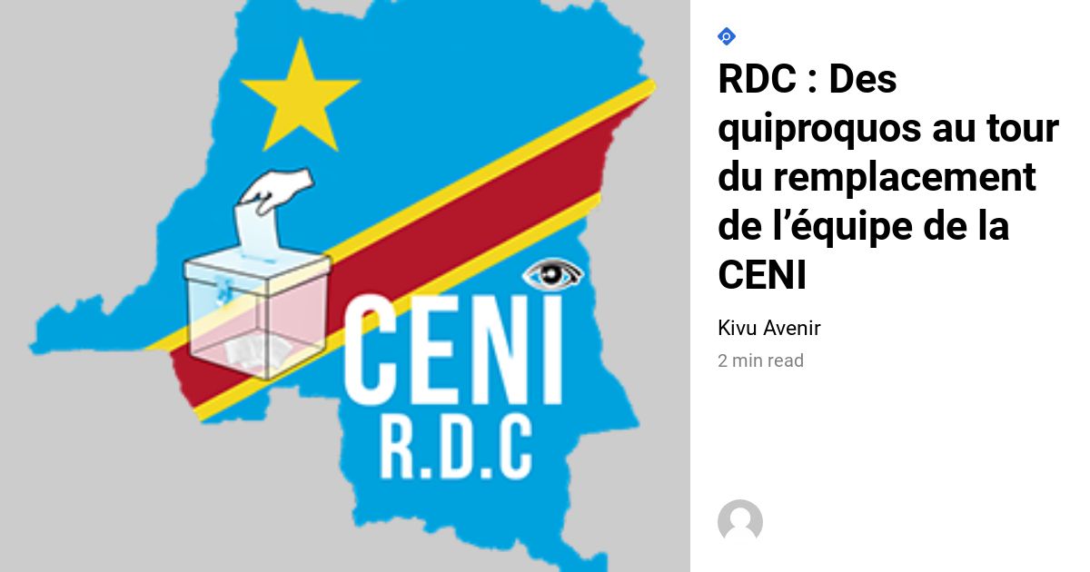 Rdc Ceni Apr S Son Investiture Par Ordonnance Pr Sidentielle Le