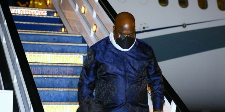 Félix Tshisekedi arrives in Nairobi for security talks