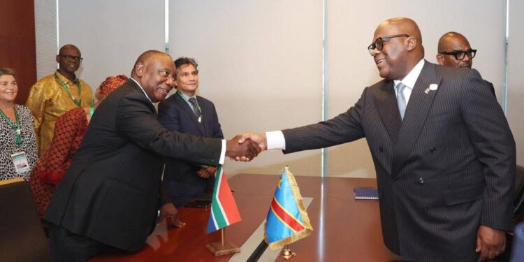 President Cyril Ramaphosa Holds Bilateral Talks with President Félix Tshisekedi