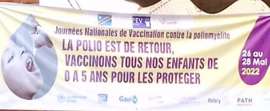 Sud-Kivu : plus d’un million d’enfants seront vaccinés contre la poliomyélite