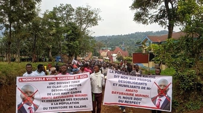 Sud-Kivu : le parlement des jeunes de Kalehe exige la démission du vice-ministre de la justice Amato Bayubasire