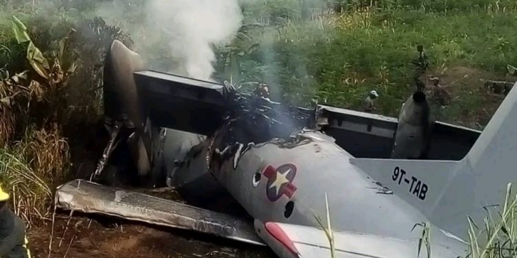 Kabare :un avion de la compagnie TRACAF congo retrouvé écrasé