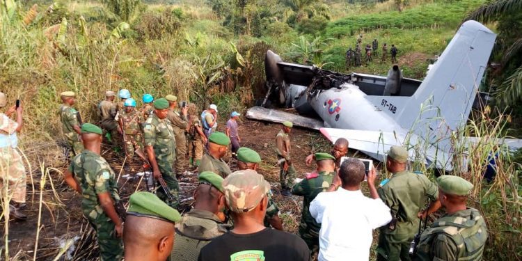 Nord-Kivu : Au moins 3 blessés dans le crash de l’hélicoptère du PAM