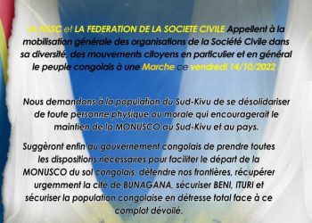 Bukavu: Des acteurs de la société civile exigent la libération de Bunagana et réclament le départ de la Monusco sur le sol congolais