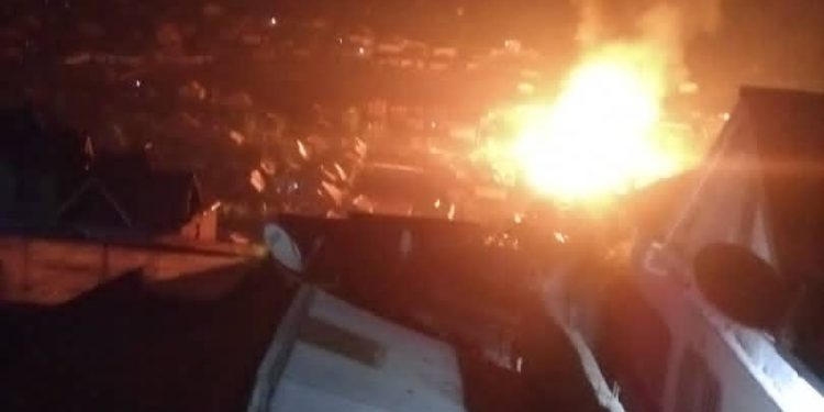 Bukavu : Au-moins 4 personnes meurent dans un incendie au quartier Nyalukemba