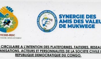 RDC : la Synergie des amis de valeurs Mukwege et la DYCOD lancent le recrutement des candidats de la SOCIV aux élections législatives et municipales