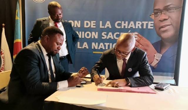 RDC/Politique: l’Union sacrée se dote d’une charte pour assurer la réélection de Félix Antoine Tshisekedi en décembre 2023