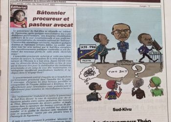 Revue de presse/Le Souverain Libre titre : Zacharie LWAMIRA et Bisimwa Yabe s’embrouillent sur la mise en accusation de Théo Ngwabidje