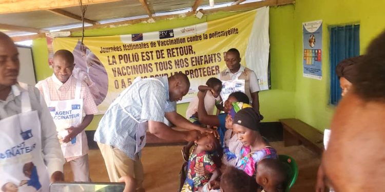 Sud-kivu: Lancement officiel ce vendredi 9 juin 2023 dans la zone de santé de Fizi la campagne de vaccination contre la poliomyélite.