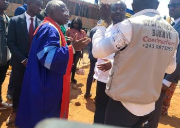 Sud-kivu :le Ministre de l’ESU s’enthousiasme de l’évolution des travaux de construction de l’école Maternelle et primaire de l’ISP Bukavu réaliser par ACRCAM/GFC