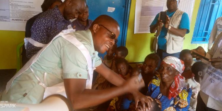 Lancement officiel, ce jeudi 10 août 2023 à Fizi-centre de la campagne de vaccination contre la poliomyélite dans la zone de santé de Fizi