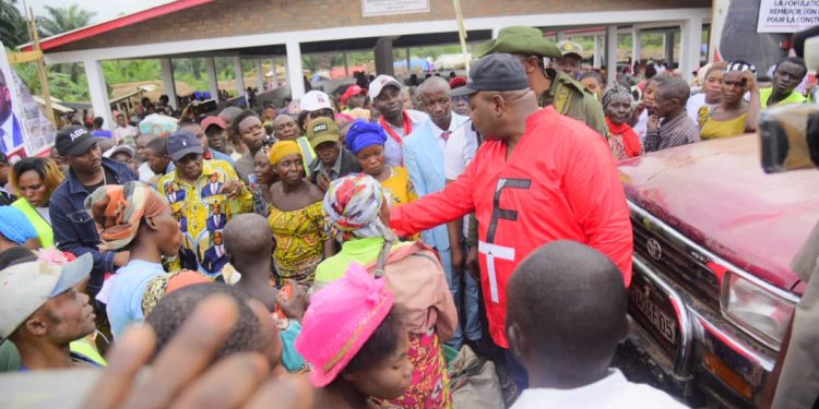 Sud-Kivu : Ceque Le Ministre d’État et de Budget Aimé Boji SANGARA , vient de faire encore à Walungu son Territoire Natal ce dimanche