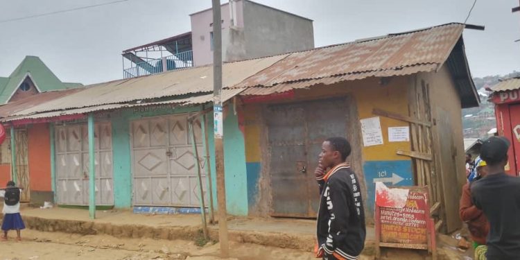 Mwenga: boutiques , magasins, marchés sont restés fermés sur toute l’étendue du territoire de Mwanga.