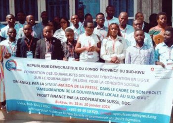 Sud-kivu : la Synergie des Médias pour l’Union des Forces organise une formation à l’intention de journalistes des médias en ligne