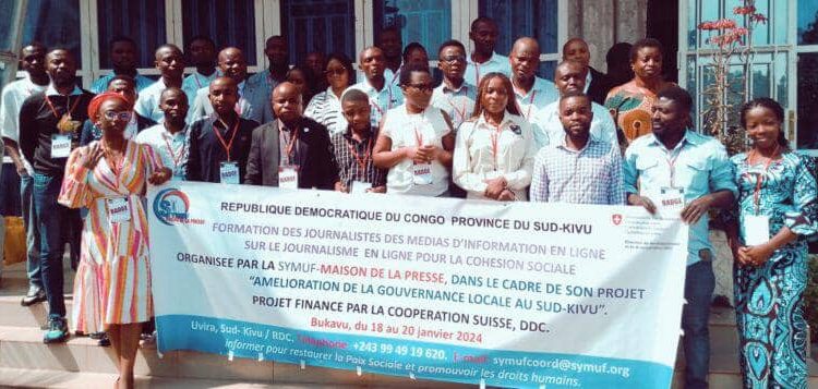 Sud-kivu : la Synergie des Médias pour l’Union des Forces organise une formation à l’intention de journalistes des médias en ligne