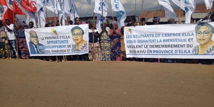 RDC : Judith SUMINWA au Sud-Kivu, les étudiants de l’espace Elila demandent le démembrement de la Province du Sud-Kivu.