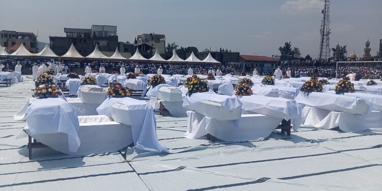 Goma: inhumation d’au moins 200 déplacés décédés suite à la famine dans les camps