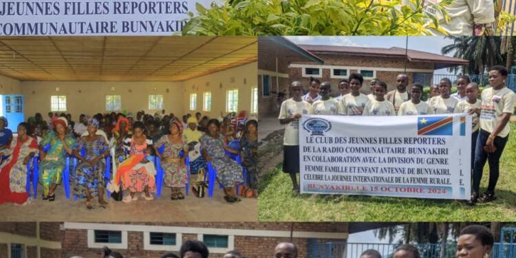 Bunyakiri : La Radio communautaire Bunyakiri en collaboration avec Bureau du Genre, Femme, Famille et Enfant célèbrent la Journée Internationale de la Femme Rurale
