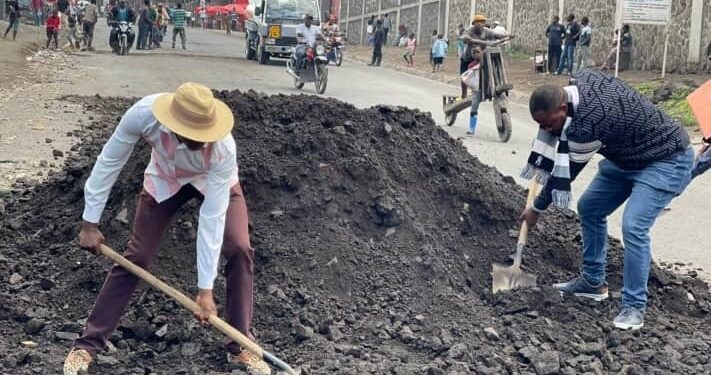 Nyiragongo: la société civile remercie les autorités administratives pour la réhabilitation du tronçon routier Kihisi-Munigi