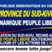 Sud-Kivu: la dynamique Peuple Libéré soutient l’équipe administrative et militaire de l’AFC/M23
