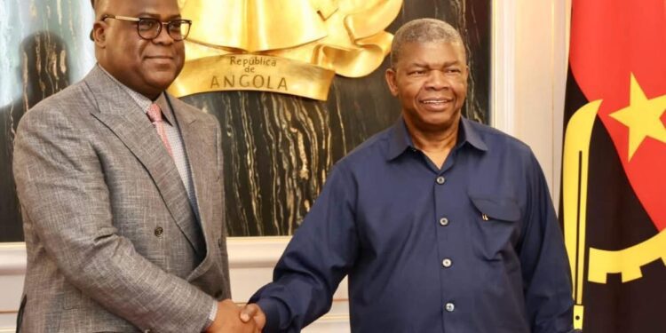 RDC : le Président Tshisekedi reçu par Joâo Lourenço à Luanda