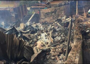 Bukavu : Un incendie ravage 13 Maisons au quartier Panzi, sur avenue Kaziba 1er