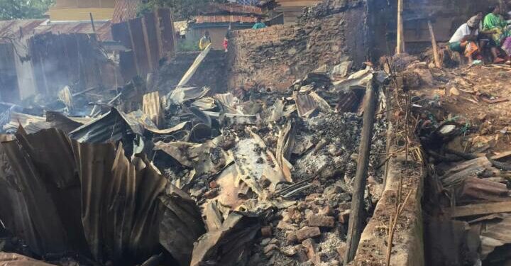 Bukavu : Un incendie ravage 13 Maisons au quartier Panzi, sur avenue Kaziba 1er