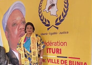 Ituri/ Parti Politique ACh: Sylvie Grodya mobilise la population autour de la vision du parti et du projet de société de son président Jean Marc Kabund-A-Kabund