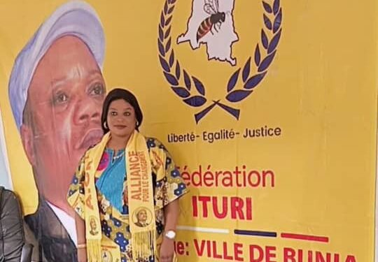 Ituri/ Parti Politique ACh: Sylvie Grodya mobilise la population autour de la vision du parti et du projet de société de son président Jean Marc Kabund-A-Kabund