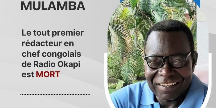 RDC-Presse: Le journaliste Léonard Mulamba, Pionnier de la Radio Okapi est mort