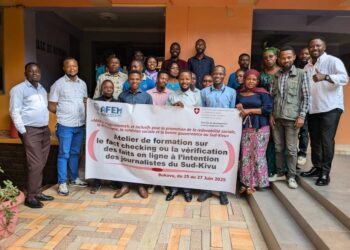 Sud-Kivu: Un atelier de formation des Journalistes sur le fact-checking ou la vérification des faits en ligne