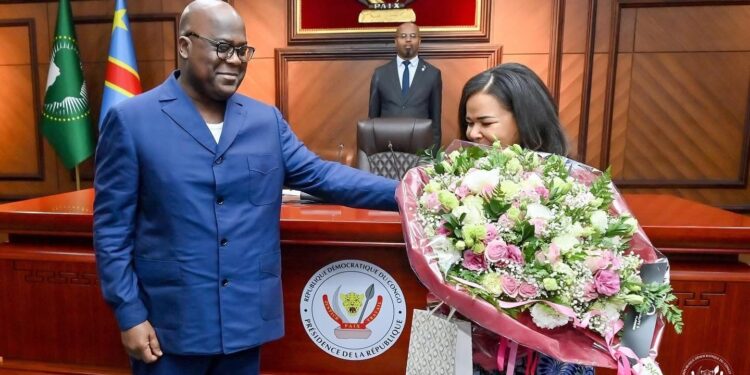 RDC : Félix Tshisekedi salue les performances diplomatiques de Thérèse Kayikwamba Wagner