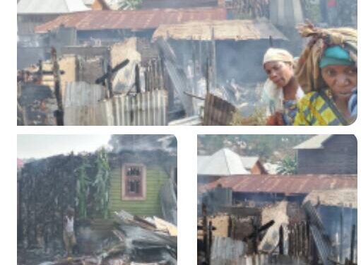 Kabare/Mudusa: Des maisons parties en fumée et plusieurs autres détruites
