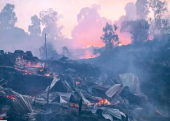 Bukavu : Plus de 350 Habitations Calcinées dans un incendie survenu au quartier Nyakaliba, à Kadutu