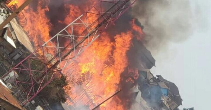 Bukavu: Des maisons ravagées sur Avenue Nyamulagira, à Kadutu