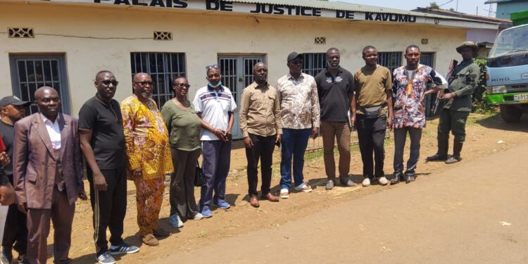 Les membres de la commission déployée par la coordination de l'AFC-M23 sur terrain