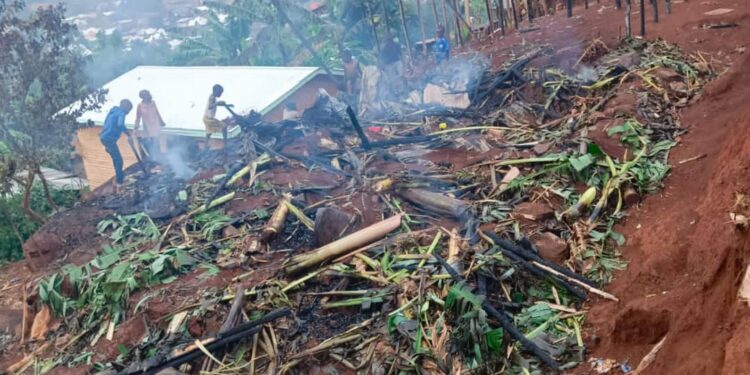 Kabare : Une Maison réduite en poudre dans un incendie à Mudusa