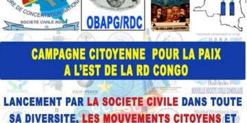 Sud Kivu : Chimène Mupenzi salue la campagne Citoyenne lancée pour la Paix à l’Est de la RDC