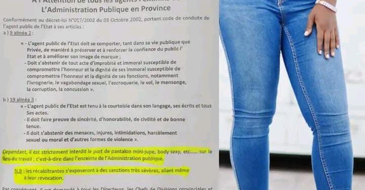 Haut-Katanga: une note de service de la Fonction publique impose de nouvelles règles vestimentaires aux agentes