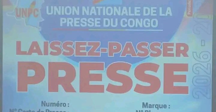RDC : La nouvelle carte de presse disponible après quatre ans d’attente, délivrée à Kinshasa pour 150 dollars
