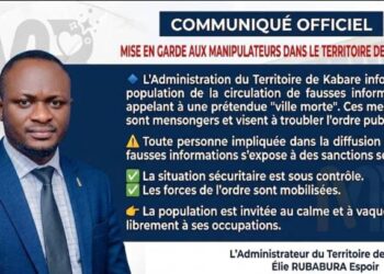Kabare/AFC-M23: l’administrateur du territoire Elie Rubabura Espoir met en garde toute personne impliquée dans la campagne de désinformation et appelle au calme