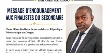 RDC–Examen d’État: le député national César Matabaro promet une bourse de cinq ans au meilleur finaliste de Walungu