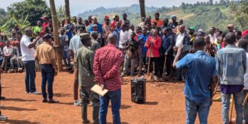 Kabare/Groupement de Kagabi: l’administrateur du territoire Elie Rubabura Espoir prêche la paix et le développement à Chidjo